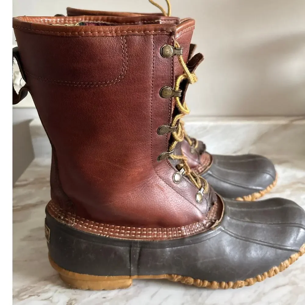 Vintage 80s 90s LL Bean Maine Hunting Duck Boots Gore Tex Thinsulate sz 12 USA